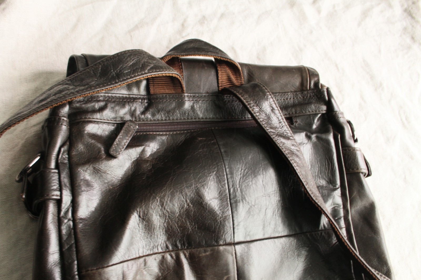 Ameri Leather Dark Brown Genuine Leather Backpack - image 13