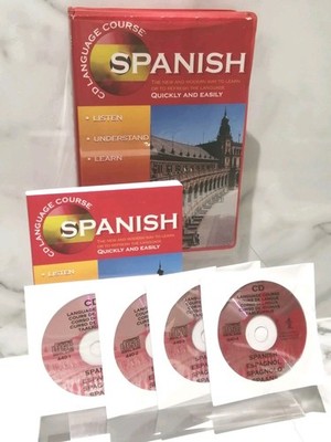 Learn Spanish -  Language Course 4 CDs & Book - Caxton - Foreign Languages