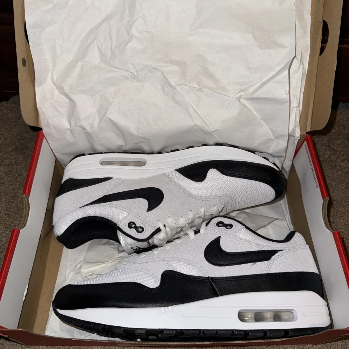 Nike Air Max 1 Black White for Sale - Authenticity Guaranteed - eBay
