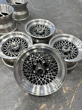 15x7 Vintage American Racing Mesh Cross Lace Classic Wheels 5x127 5x5 Aluminum