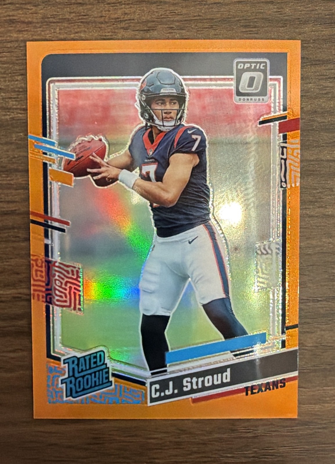 2023 Panini Donruss Optic - Rated Rookie C.J. Stroud #244 Orange Prizm /249 (RC)