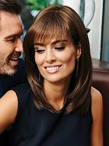 Stepping Out Large Cap - Gabor Wigs 12" Long Slightly Angled Bang Blunt Cut Syn - Image 2 of 3