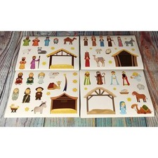 Nativity Scene Holiday Stickers Set