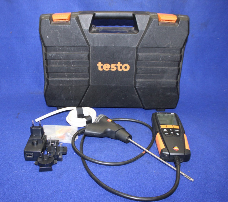 Testo Model 310 Residential Combustion Analyzer Kit Flue Gas Detector Set w case