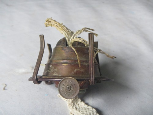 antique brass WBG corp Eldorado   Kerosene Oil Lamp Burner No 1