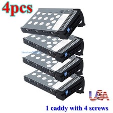 Lot of 4 Supermicro 3.5" Hot-Swap Drive Trays 01-SC93301-XX00C003 W/ Screws