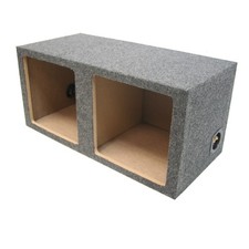 Car Audio Dual 12" Vented Square Sub Box Enclosure fits Kicker L7 Subwoofer