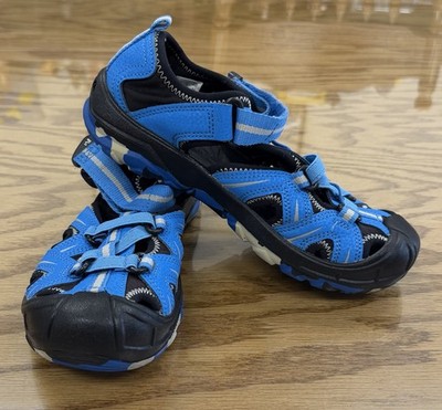 Merrell Boys Size 3M Blue Black Hydro Water Shoes Sandals Hiking Swimming Beach