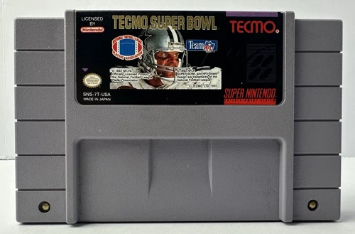 Tecmo Super Bowl Super Nintendo SNES Tested Cartridge - Working