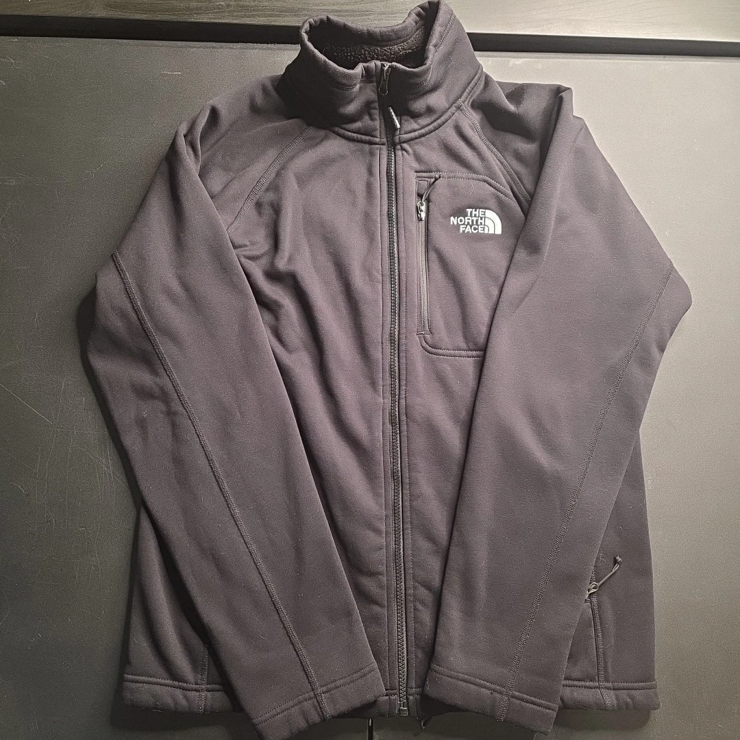 The North Face Soft Jacket Men M Black Fleece Lined