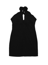 Wild Fable Dress Juniors M Black Halter Cutout Stretch Bodycon Mini Party