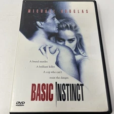 Basic Instinct DVD 1992 Michael Douglas Erotic Thriller Artisan
