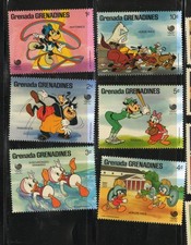 GRENADA GRENADINES 939-949 1988 DISNEY SHORT SET MINT VF NH O.G