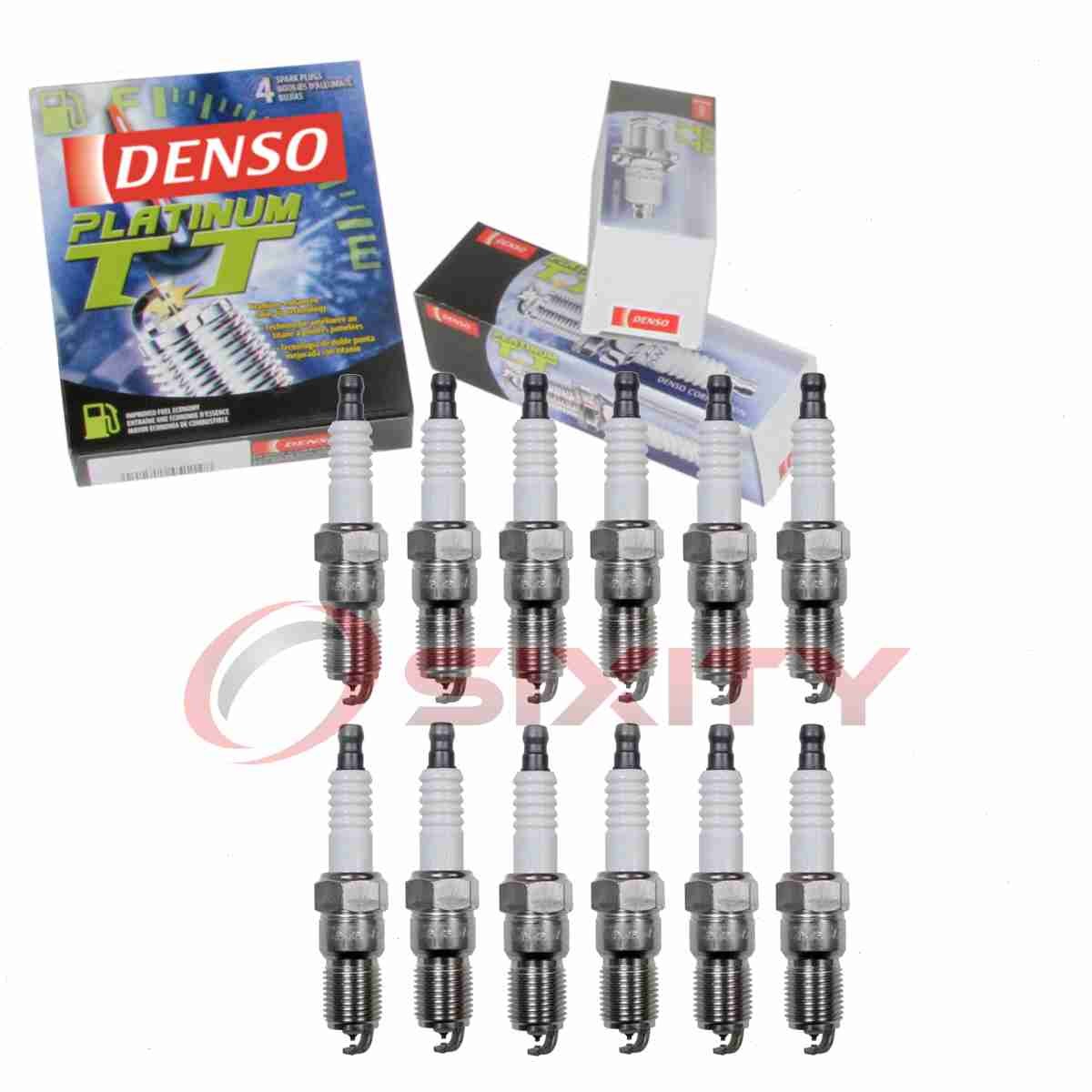 12 pc Denso Platinum TT Spark Plugs for 1981-1992 Jaguar XJ12 5.3L V12 uc
