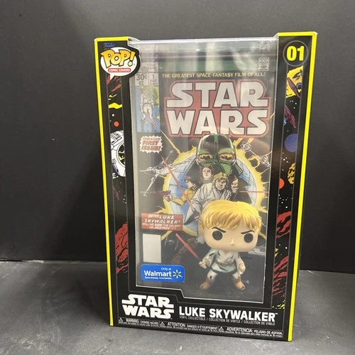 Funko Pop Comic Book Cover w/ Case Star Wars Luke Skywalker Walmart Exclusive 01