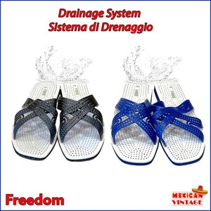 Ciabatte Uomo Vintage Mexican Messicani Freedom Antiscivolo Scogli Spiaggia