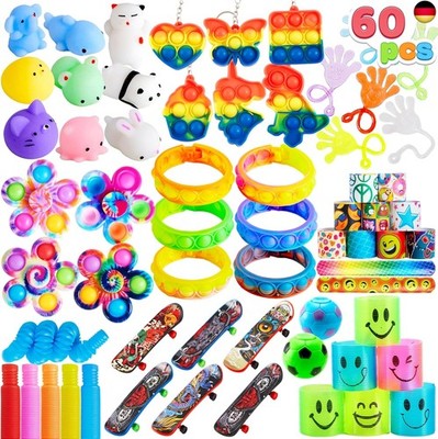 JOYIN 60 Stücke Kindergeburtstag Mitgebsel Set, Popular Fidget, 