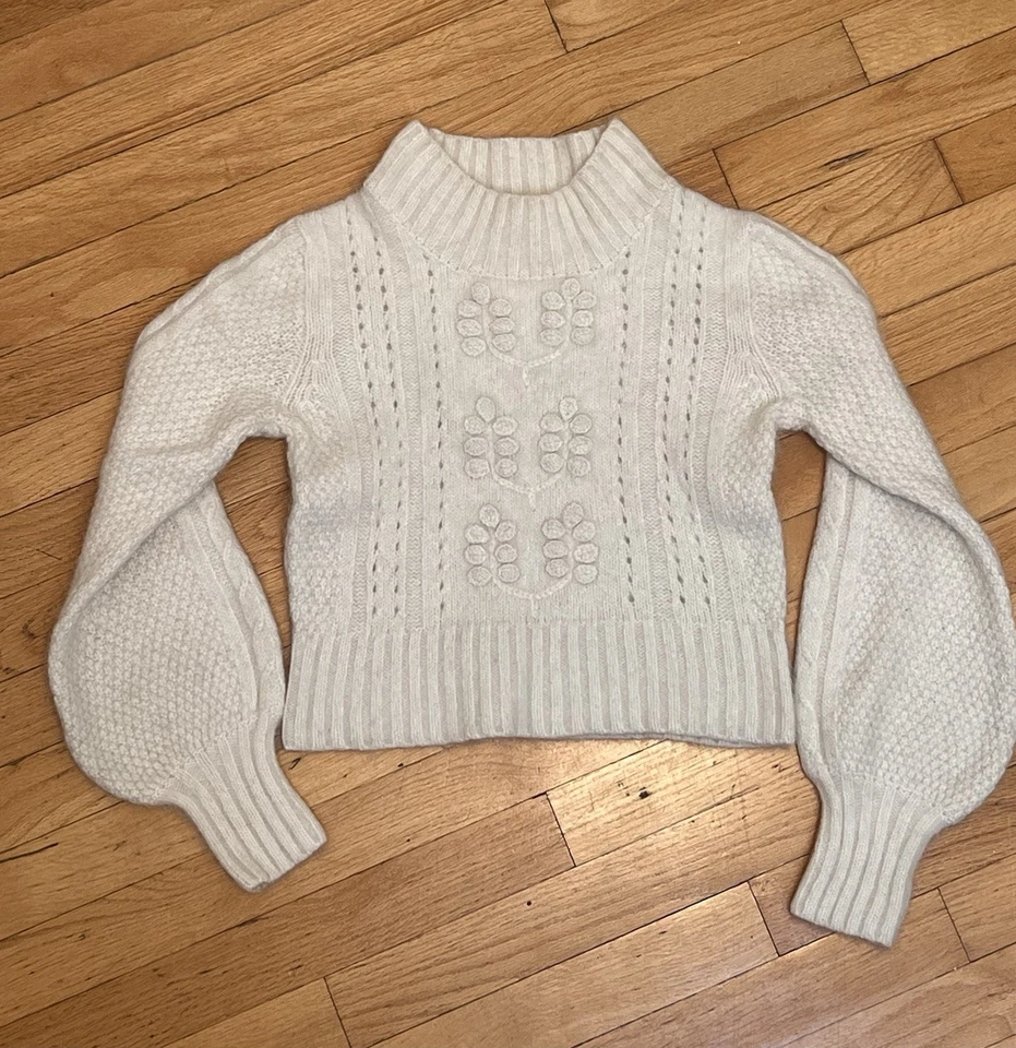 Suéter de lana tejido con cable Doen X Reformation Foto 2 de 4