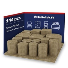 Furniture Felt Pads Brown 144 Pcs Strong Self Adhesive 144 pcs. Brown,