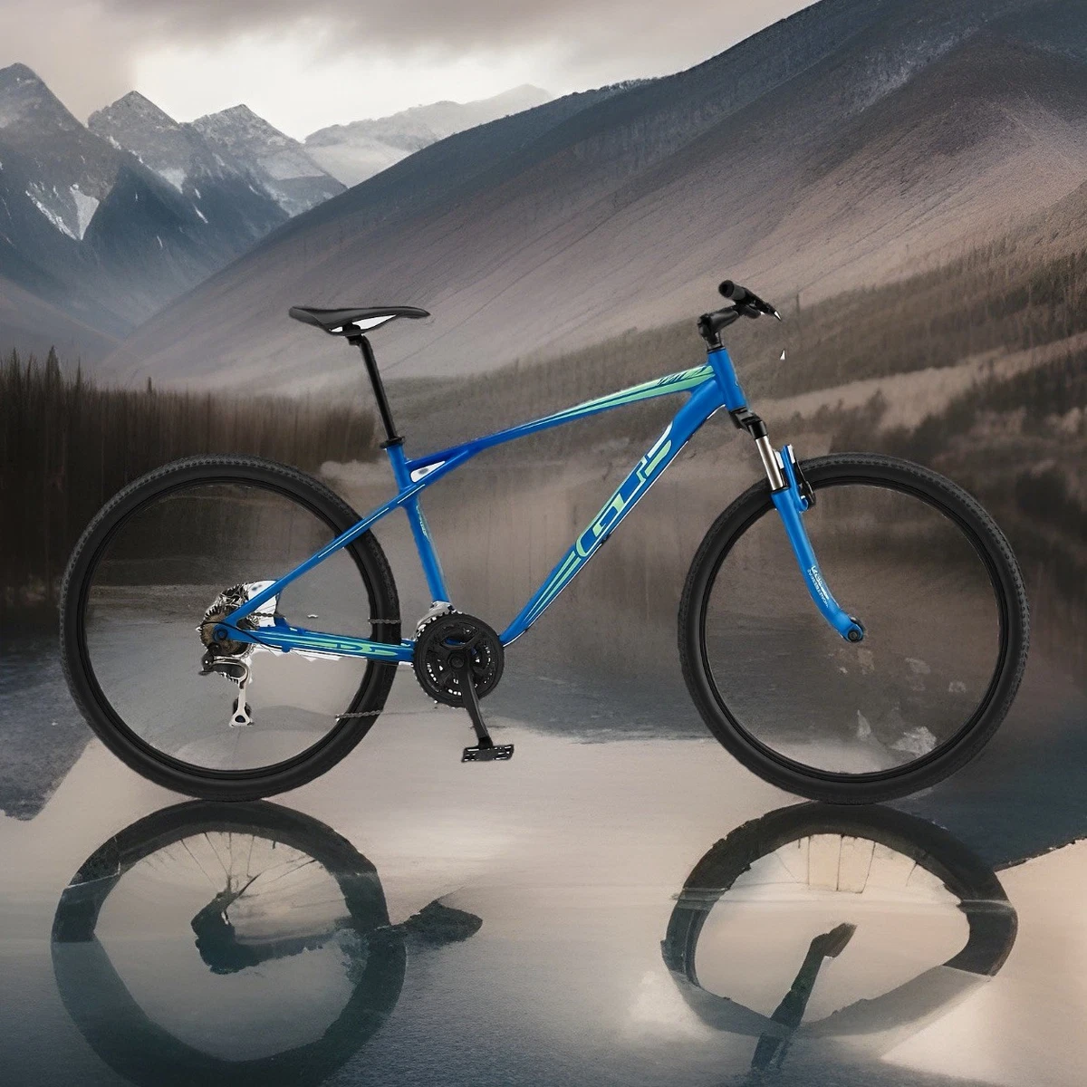 NEW GT Outpost Sport 27.5” Blue Mountain Bike L Frame 21 Speed V