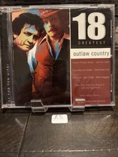 Outlaw Country: 18 Greatest CD USED - Cash Haggard Nelson Paycheck Jennings R5