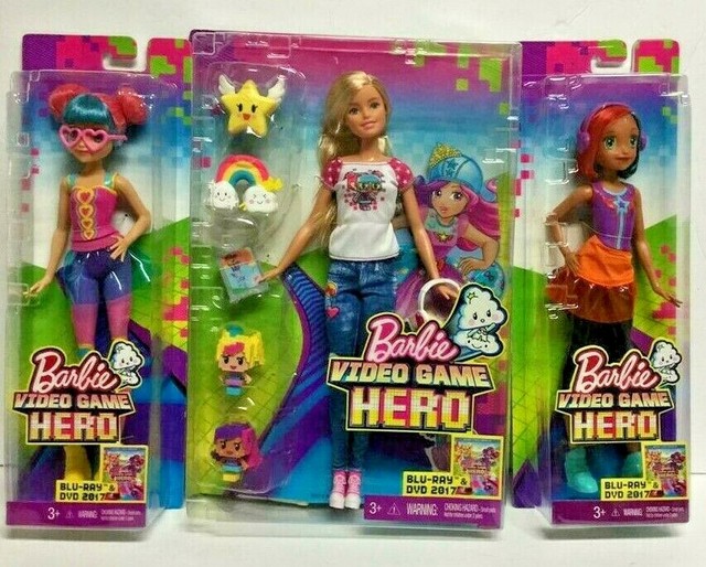 Barbie Video Game Hero Dolls and Accessories 3 Dolls Total!! NEW eBay