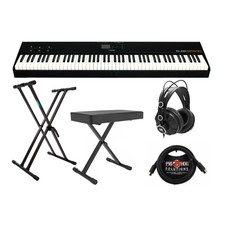 Studiologic Sl88 Studio 88 Key Keyboard With Stand Bench Headphones And Cable