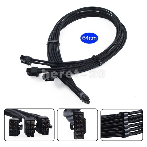 Mini cable de GPU de 16 pines a 24 (3x8) pines para RTX 4090 EVGA 650 750 850 1000GQ - Imagen 2 de 23