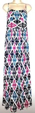 Ann Taylor Women's Size 6 Silky Stretch Print Maxi Dress w Removable Straps