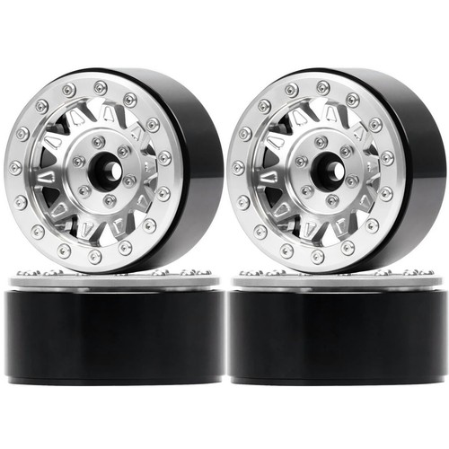 4P 1.9”Alloy 12mm Hex Beadlock Rims Wheels Hub For RC Jimny TRX4 AXI03007 F350 - Bild 5 von 28