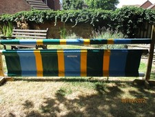 REITERSPRUNGF&Uuml;LLER & H&Uuml;LLE, DUNKELGR&Uuml;N, GELB, BLAU, PFERDSCHULHILFE PVC