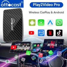 Ottocast Play2Video Pro AI Box Multimedia Adapter Wireless CarPlay +Android Auto