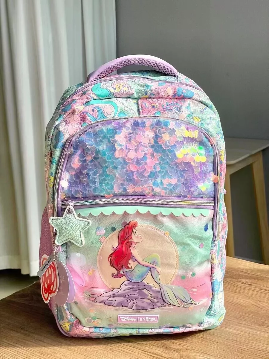 New Smiggle Girls Schoolbag mermaid Princess Classic Backpack