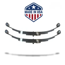 2-Pack USA Made 4 Leaf 25 1/4" 2,500 lbs Double Eye Trailer Leaf Spring