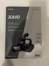 2012 Canon XA-10 HD Camcorder Instruction Manual