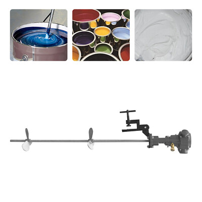 #ad #ad 50 Gallon Pneumatic Mixer Rung Dope Tank Barrel Type 304Stainless Steel 4quot; Blade $165.78