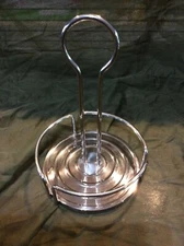 Pair of Metal Condiment Holders