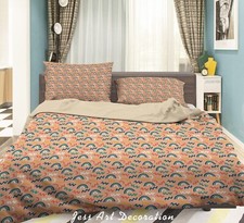3D Rainbow Wave Pattern Kids Quilt Cover Set Duvet Cover Bedding Pillowcases