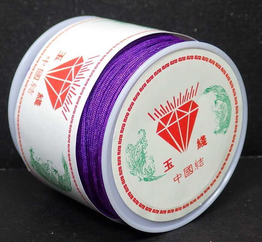 Cuerda de alambre de lavanda 50M CUERDA de collar cuentas 1 mm 10 piezas Foto 4 de 4