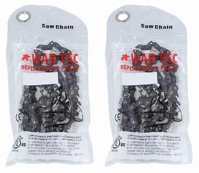 2er-Pack 3/8 Steigung 043 oder 1,1 mm Stärke 40 Antriebsglied Kettensäge Ketten GHS 3046