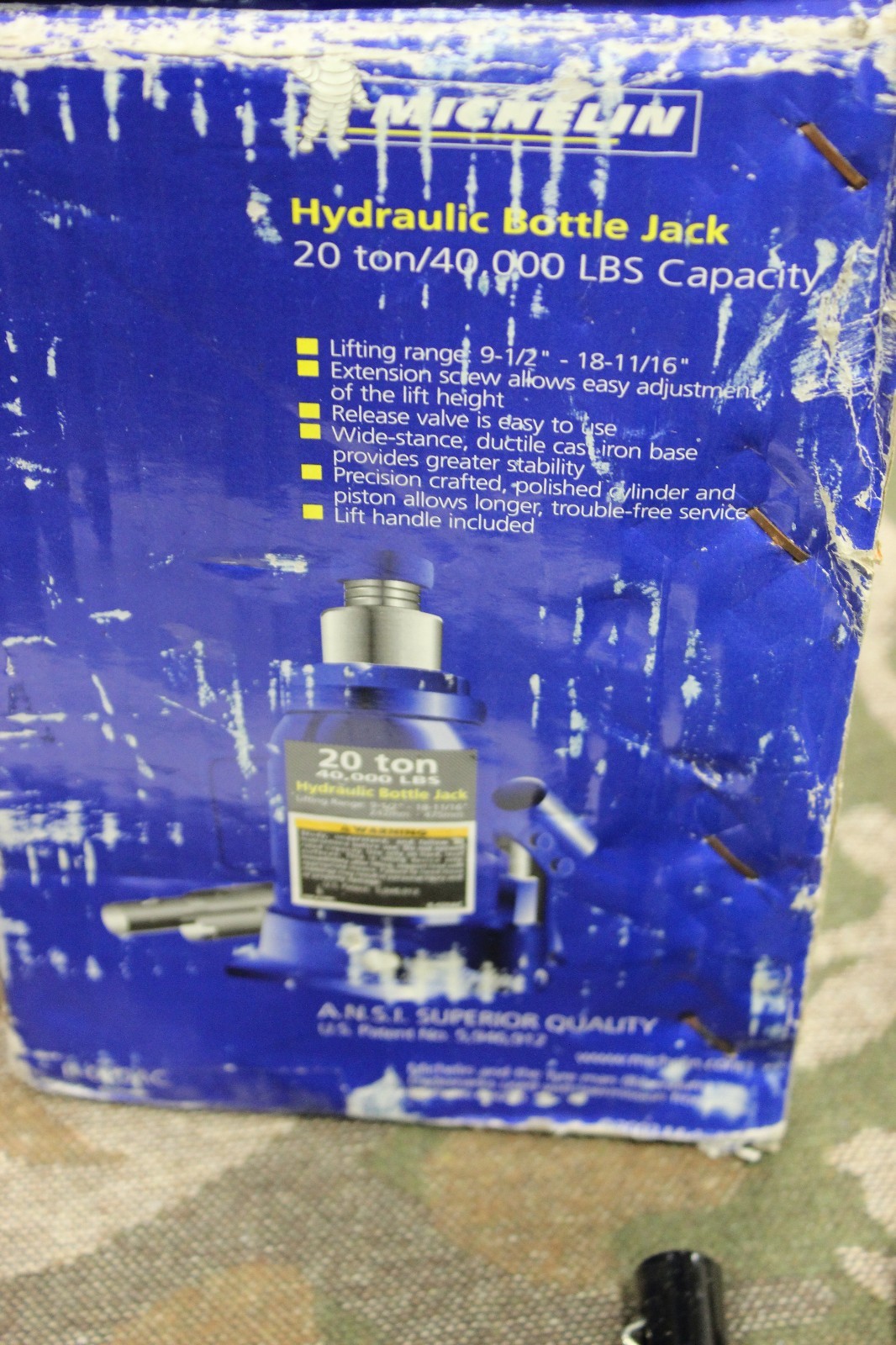 Buy Michelin B-020ac 20 Ton Heavy Duty Hydraulic Bottlejack #3981 online |  eBay