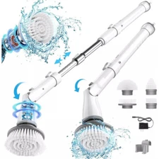 Homeika Electric Spin Scrubber - Cordless Shower Scrubber with 4 Heads