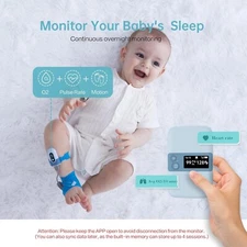 Babytone S2 Monitor Baby's Heart Rate and Oxygen Level Baby Sleep Monitor