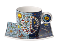 James Rizzi Give Peace A Chance 2023 Espressotasse Mit Untertasse Goebel