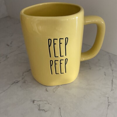 #ad Rae Dunn Easter Coffee Mug Ceramic Peep Peep Ltd. Edition Artisan Collection $48.99