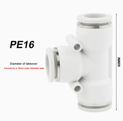 PU/PY/PE Series Tracheal Connector Outer Diameter 4/6/8-16MM For PU/Nylon Hose - Picture 23 of 45