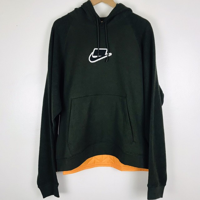 nike olive green hoodie mens