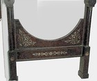 Antique 19th C. French Regency Brass Inlaid Mahogany Bed shipping available