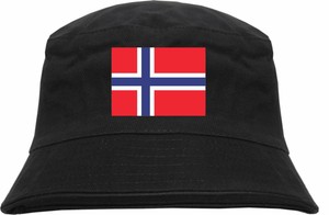Norge Flag Fishing Hat - with Print 
