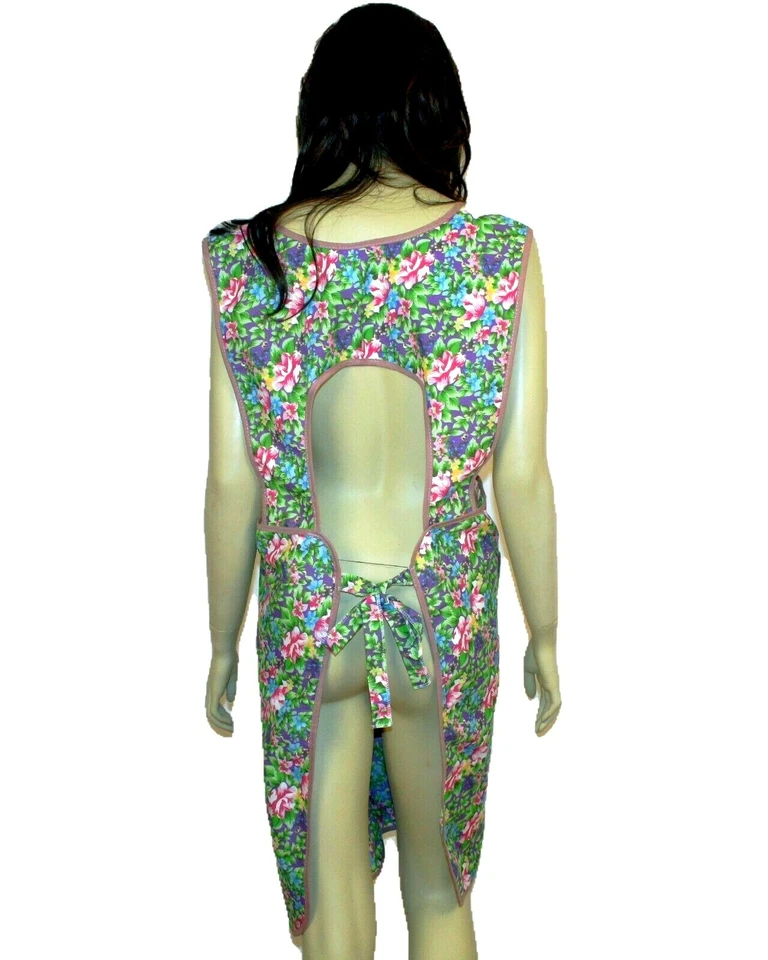 Plus Size Printed Long Apron XXL 4X Assorted Prints and Colors - Image 3 of 3